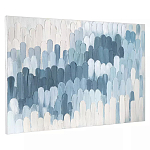 Панно декоративное с ручной росписью Blue Strokes варинант исполнения - 1 | Loft Concept в Красноярске