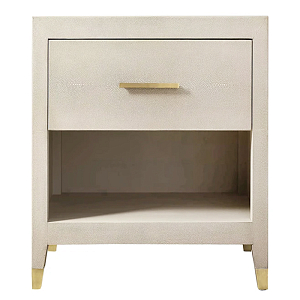 Charles Stingray Ivory Bedside table Тумбочка скат