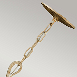 Люстра дизайнерская золотого цвета с 6-ю лампами на изогнутых рожках с текстурной поверхностью Hinkley варинант исполнения - 3 | Loft Concept в Красноярске