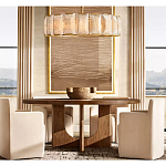 Люстра круглая Д110 см с абажуром из прямоугольных панелей Calling to Shine варинант исполнения - 2 | Loft Concept в Красноярске