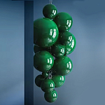 Люстра Grape Balls Зеленое стекло  варинант исполнения - 2 | Loft Concept в Красноярске