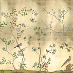 Обои ручная роспись Badminton Deep Rich Gold gilded paper варинант исполнения - 1 | Loft Concept в Красноярске