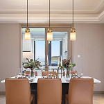 Подвесной светильник светодиодный с цилиндрическим плафоном Stone Helios варинант исполнения - 1 | Loft Concept в Красноярске