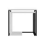 Комплект из 2-х приставных столов белого цвета из дерева ZIGOSH WHITE варинант исполнения - 1 | Loft Concept в Красноярске