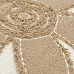 Подушка с цветочным принтом и кисточками Blooming Elegance Harper варинант исполнения - 2 | Loft Concept в Красноярске