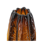 Ваза стеклянная янтарного цвета с текстурированным силуэтом Carambola варинант исполнения - 2 | Loft Concept в Красноярске