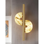 Бра  с фигурным мраморным рассеивателем Spiral of Warm Light варинант исполнения - 6 | Loft Concept в Красноярске