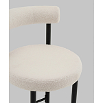 Стул полубарный Floreo букле молочный варинант исполнения - 2 | Loft Concept в Красноярске