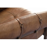Двухместный диван Duncan винтажная коричневая кожа варинант исполнения - 4 | Loft Concept в Красноярске