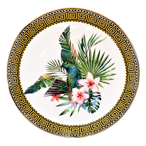 Тарелка TROPICS Pattern Colibri