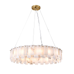 Люстра круглая декорированная натуральным камнем Stone Interior Accent варинант исполнения - 2 | Loft Concept в Красноярске