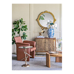 Столик с круглой стеклянной столешницей и корпусом в виде двух павлинов на ветке Table Two Peacocks варинант исполнения - 8 | Loft Concept в Красноярске