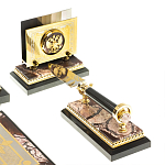 Настольный письменный набор из яшмы Manager Organizer варинант исполнения - 6 | Loft Concept в Красноярске