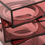 Стол журнальный в форме кубов Acrylic Furniture Lumina Crimson Clarity варинант исполнения - 4 | Loft Concept в Красноярске