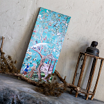 Постер на холсте в стиле шинуазри с изображением сада Chinoiserie Gazebo in the Imperial Garden Poster варинант исполнения - 2 | Loft Concept в Красноярске