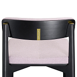 Барный стул из массива ясеня с обивкой из рогожки Elegant Ash Shape варинант исполнения - 4 | Loft Concept в Красноярске