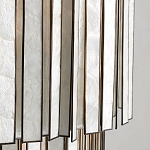 Потолочный светильник с подвесами из перламутра Unique Shine Effect варинант исполнения - 3 | Loft Concept в Красноярске