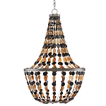 Люстра каплевидной формы с подвесками в виде декоративных бусин Flat Beads варинант исполнения - 2 | Loft Concept в Красноярске