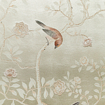 Обои ручная роспись Temple Newsam White Gold gilded silk варинант исполнения - 6 | Loft Concept в Красноярске