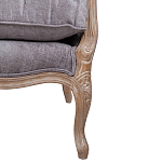 Кресло Ava Classical Armchair brown and grey velour варинант исполнения - 6 | Loft Concept в Красноярске