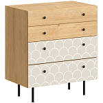 Комод с принтом на ящиках Elise Chest of Drawers варинант исполнения - 9 | Loft Concept в Красноярске