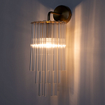 Бра с круглым основанием и длинными прозрачныи стеклянными трубками Nembus варинант исполнения - 2 | Loft Concept в Красноярске