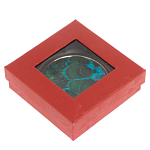 Зеркало карманное складное круглое из натурального камня Малахит с Хризоколлой в подарочной упаковке Gold Stone Mirrors варинант исполнения - 4 | Loft Concept в Красноярске