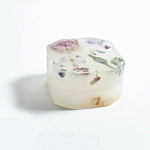 Шкатулка из эпоксидной смолы с цветами белая Epoxy Resin Square Box White варинант исполнения - 5 | Loft Concept в Красноярске