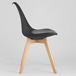 Стул с основой из пластика и мягким сиденьем Arvika Black варинант исполнения - 3 | Loft Concept в Красноярске