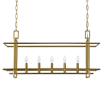 Подвесной светильник прямоугольный 5-ти ламповый Linear Kitchen Light варинант исполнения - 2 | Loft Concept в Красноярске