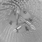 Люстра круглая с прозрачными стеклянными трубками Nembus варинант исполнения - 8 | Loft Concept в Красноярске