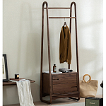 Вешалка деревянная с 2- мя ящиками Moon Walnut Furniture варинант исполнения - 2 | Loft Concept в Красноярске