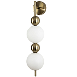 Бра с плафонами шарами из акрила и металла Crystal Globule Spheres Wall Lamp варинант исполнения - 1 | Loft Concept в Красноярске