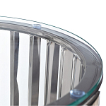 Столик журнальный с круглой прозрачной стеклянной столешницей Voluptuous варинант исполнения - 1 | Loft Concept в Красноярске