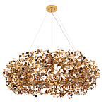 Люстра подвесная круглая с многочисленными металлическими круглыми элементами Terzani Argent варинант исполнения - 4 | Loft Concept в Красноярске