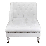 Кушетка белая с мягкой обивкой из велюра Michael Couch варинант исполнения - 4 | Loft Concept в Красноярске