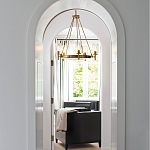  Люстра с 5-ю цилиндрическими плафонами из стекла с пузырьками Hinkley варинант исполнения - 9 | Loft Concept в Красноярске