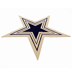 Дизайнерский ковер в виде звезды Poltronova Tappeto Stella Grey Navy Blue Rug варинант исполнения - 2 | Loft Concept в Красноярске