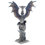 Подсвечник в виде Дракона Grey Blue Dragon Candlestick варинант исполнения - 1 | Loft Concept в Красноярске