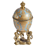 Шкатулка на величественных львах из фарфора с бронзовыми элементами Eden Garden варинант исполнения - 1 | Loft Concept в Красноярске