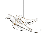 Подвесной светильник с прозрачной стеклянной птичкой Serip Voa варинант исполнения - 6 | Loft Concept в Красноярске