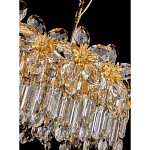 Люстра с декоративными элементами в виде крупных хрустальных цветов Palace Gardens варинант исполнения - 3 | Loft Concept в Красноярске