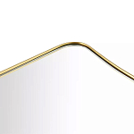 Зеркало золотистое с закруглёнными углами Thin Frame варинант исполнения - 2 | Loft Concept в Красноярске
