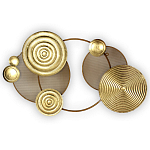 Панно настенное Blank Sheet Golden Orbit варинант исполнения - 1 | Loft Concept в Красноярске