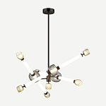 Светодиодная люстра Rovelly Black варинант исполнения - 2 | Loft Concept в Красноярске