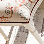 Стул из массива бука бежевый с растительным орнаментом Raffael Angel Beige Chair варинант исполнения - 5 | Loft Concept в Красноярске