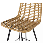 Стул барный с ротанговым плетением Half Bar Chair with Wicker без подлокотников варинант исполнения - 6 | Loft Concept в Красноярске
