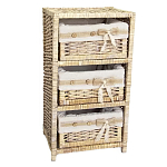 Стеллаж для детской с плетенным выдвижными корзинами Bow варинант исполнения - 1 | Loft Concept в Красноярске