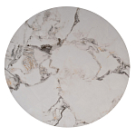 Стол журнальный круглый керамогранит белый Keramos варинант исполнения - 2 | Loft Concept в Красноярске