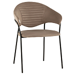 Коричневый стул с обивкой из искусственной замши Alexis варинант исполнения - 1 | Loft Concept в Красноярске